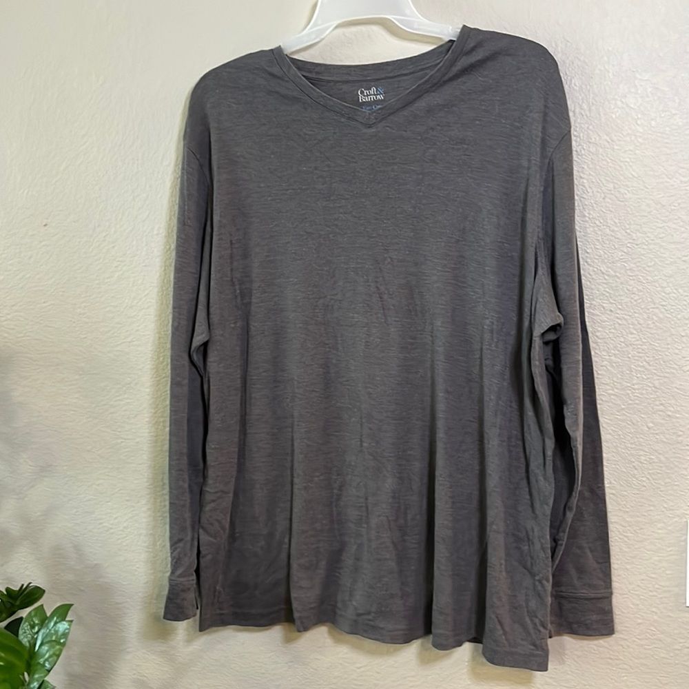 Croft & barrow easy care 2XB men’s long sleeve tee shirt
